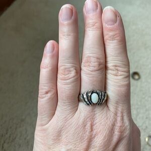 Silver and Opal ring